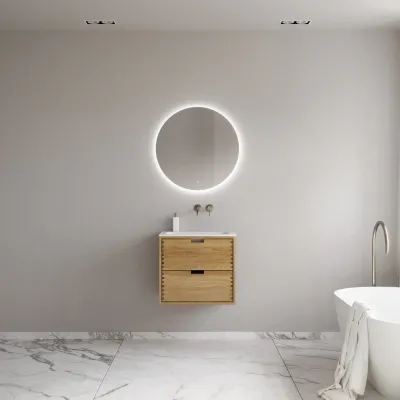 CPH Tapwork Soft 60 - MKII, Finger-Tapped Cabinetry in Natural Oak including Mathvid SolidTec® Sink