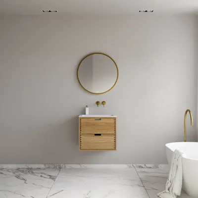 CPH Tapwork Soho 60 - MKII, Finger-Tapped Cabinetry in Natural Oak including Mathvid SolidTec® Sink
