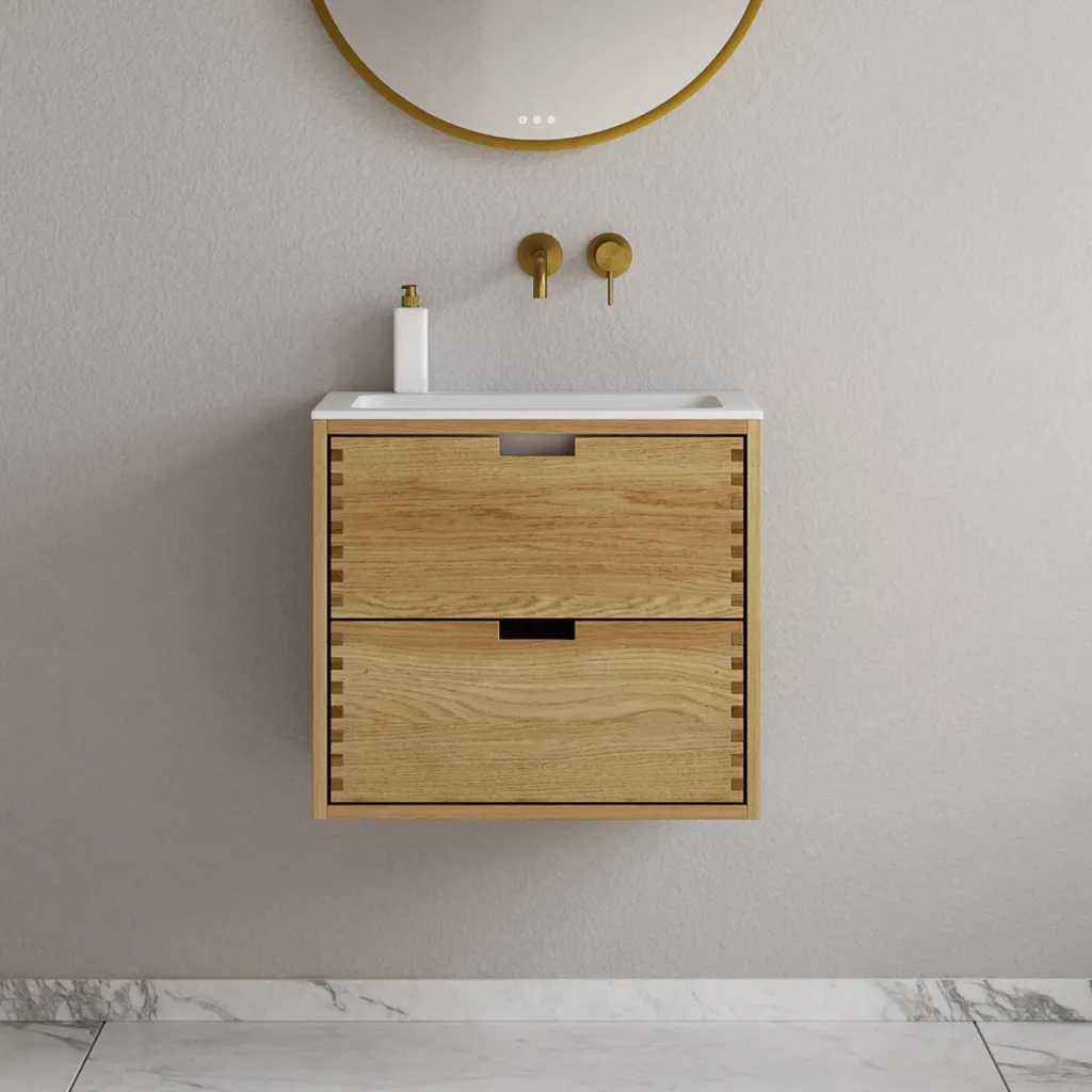CPH Tapwork Soho 60 - MKII, Finger-Tapped Cabinetry in Natural Oak including Mathvid SolidTec® Sink