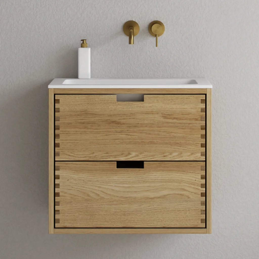 CPH Tapwork Soho 60 - MKII, Finger-Tapped Cabinetry in Natural Oak including Mathvid SolidTec® Sink