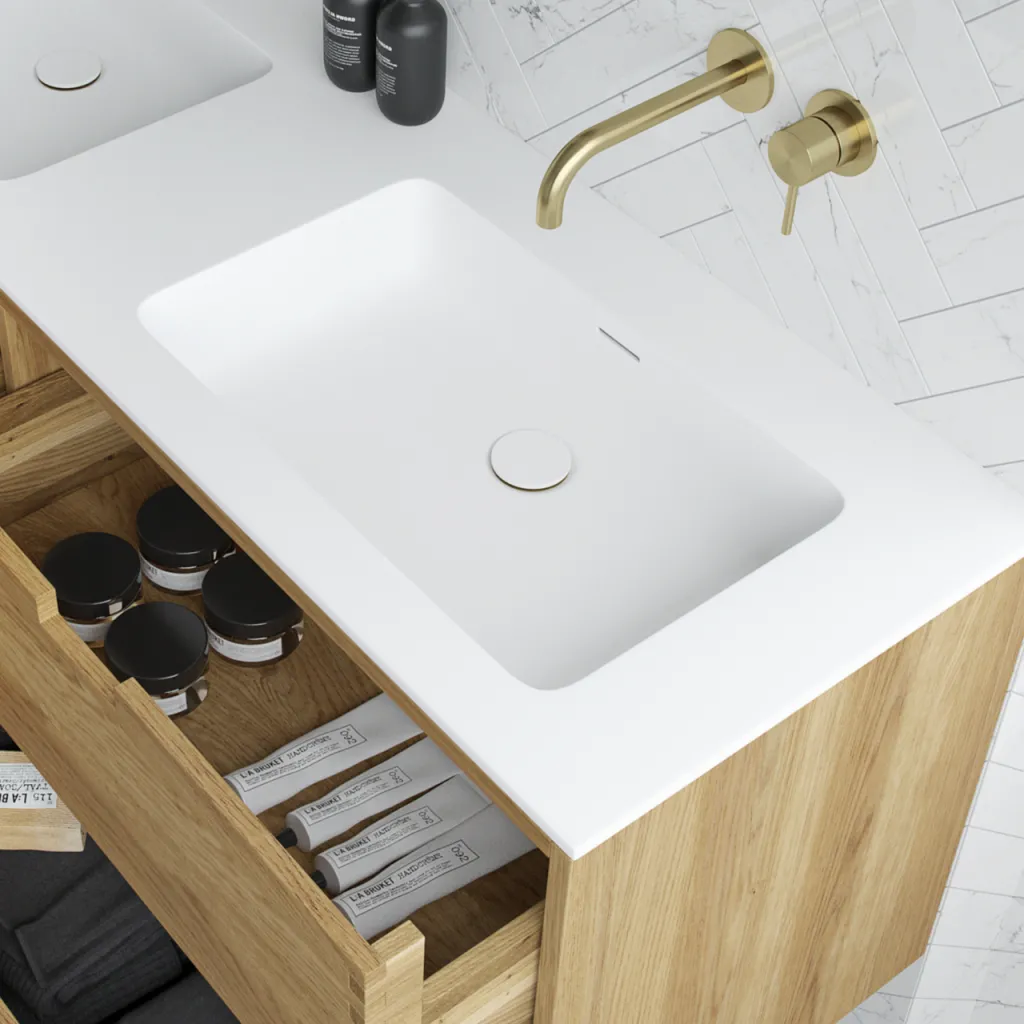 CPH Tapwork Soho 60 - MKII, Finger-Tapped Cabinetry in Natural Oak including Mathvid SolidTec® Sink