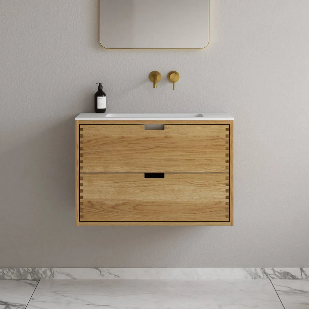 CPH Tapwork Soho 80 - MKII, Finger-Tapped Cabinetry in Natural Oak including Mathvid SolidTec® Sink