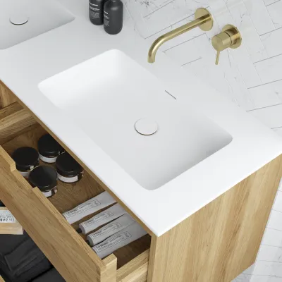 CPH Tapwork Soho 80 - MKII, Finger-Tapped Cabinetry in Natural Oak including Mathvid SolidTec® Sink