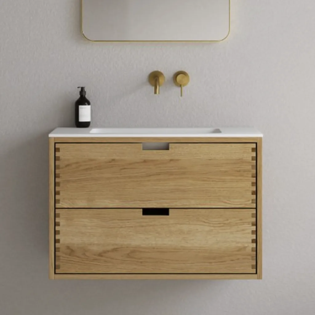 CPH Tapwork Soho 80 - MKII, Finger-Tapped Cabinetry in Natural Oak including Mathvid SolidTec® Sink