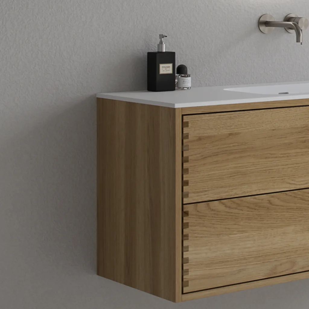 CPH Tapwork Soft 80 - MKII, Finger-Tapped Cabinetry in Natural Oak including Mathvid SolidTec® Sink