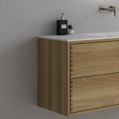CPH Tapwork Soft 80 - MKII, Finger-Tapped Cabinetry in Natural Oak including Mathvid SolidTec® Sink
