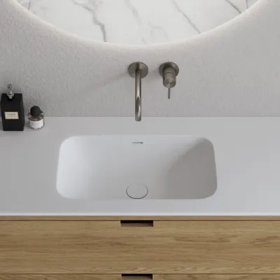 CPH Tapwork Soft 160L - MKII, Cabinetry in Natural Oak including Matt white SolidTec sink