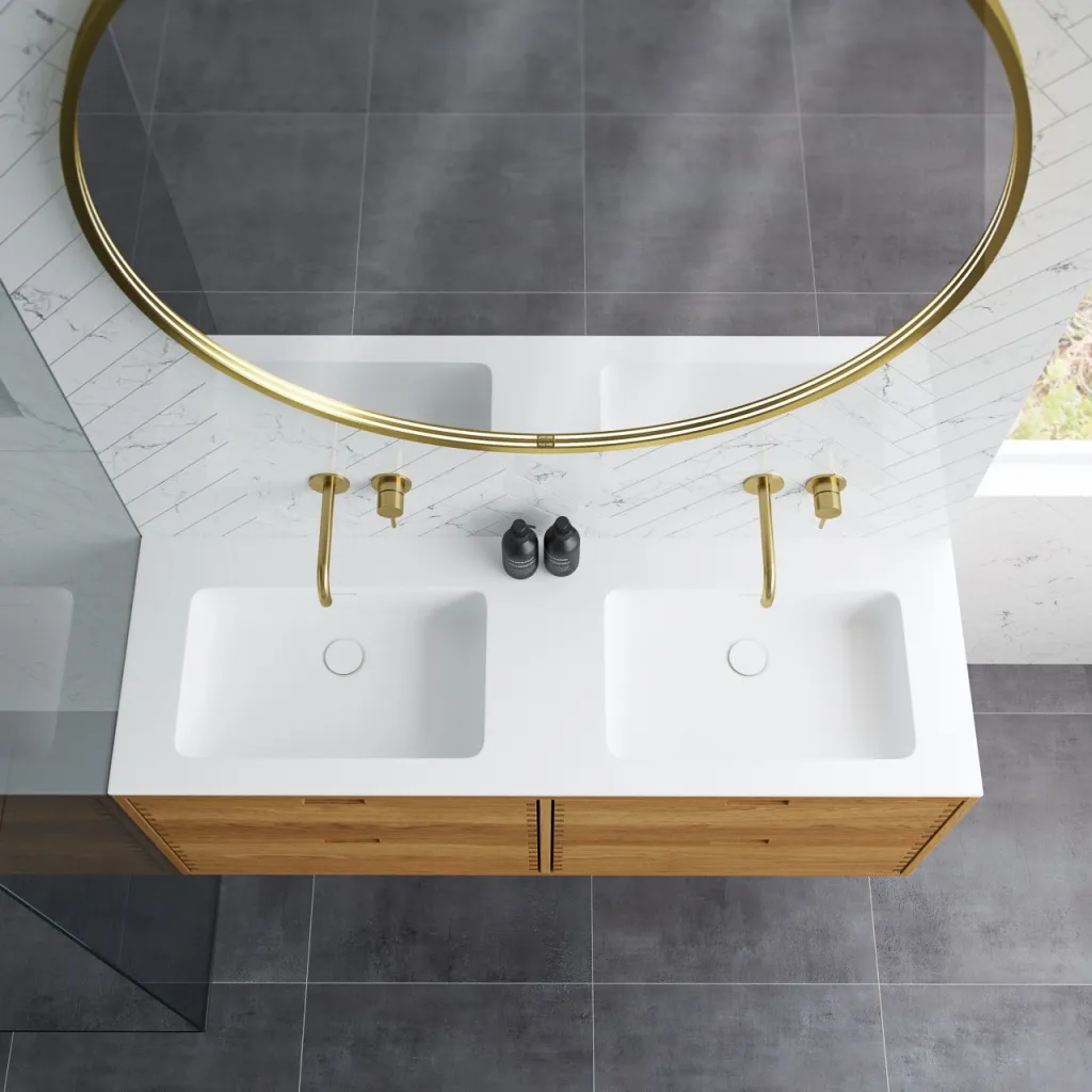 CPH Tapwork Soho 140D - MKII, Finger-Tapped Cabinetry in Natural Oak including Mathvid SolidTec® Sink