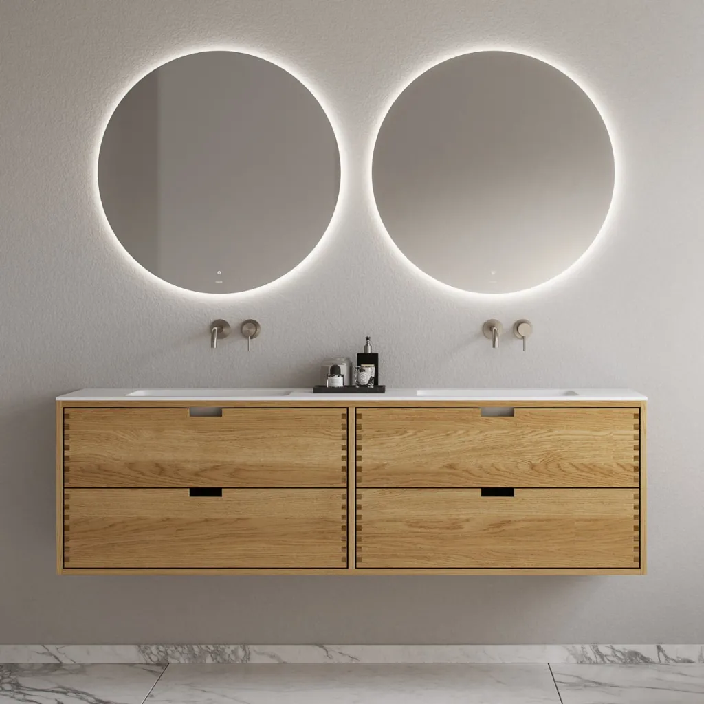 CPH Tapwork Soho 180D - MKII, Finger-Tapped Cabinetry in Natural Oak including Mathvid SolidTec® Sink