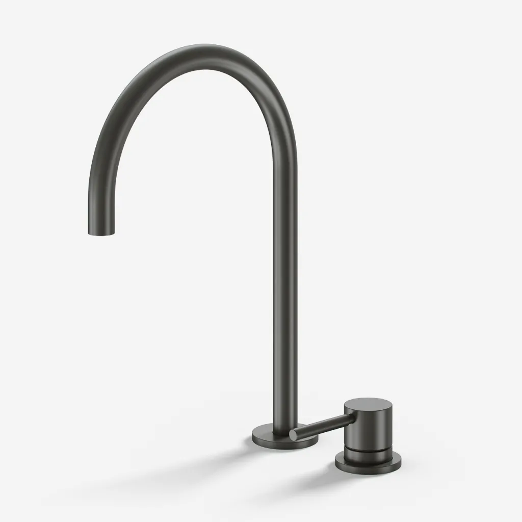 Semplice SHV405 S03 - Kitchen mixer with swivel spout, PVD Matt Gun Metal
