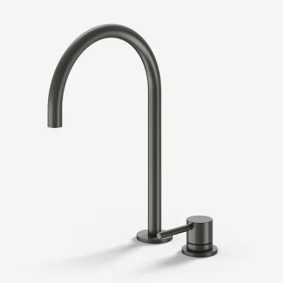 Semplice SHV405 S03 - Kitchen mixer with swivel spout, PVD Matt Gun Metal