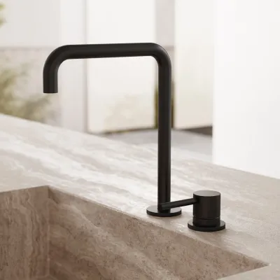 Semplice SHV405 S04 - Kitchen mixer with swivel spout, Matte black