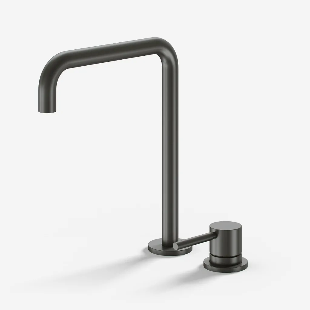 Semplice SHV405 S04 - Kitchen mixer with swivel spout, PVD Matt Gun Metal