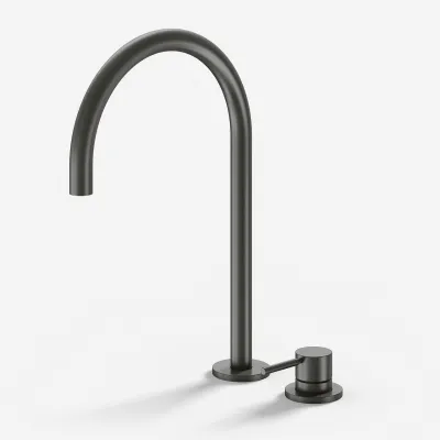 Semplice SHV505 S03 - Kitchen mixer with swivel spout, PVD Matt Gun Metal