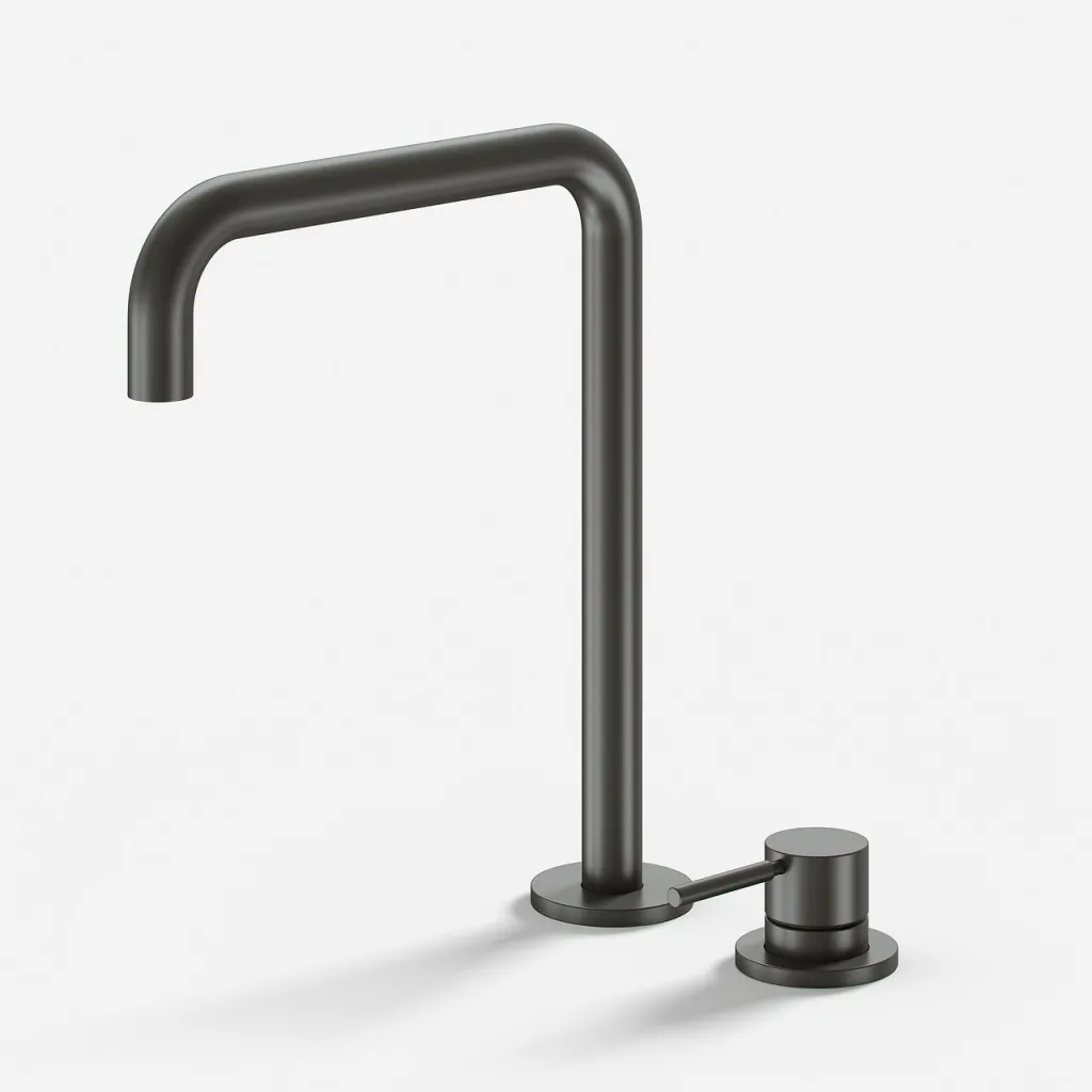 Semplice SHV505 S04 - Kitchen mixer with swivel spout, PVD Matt Gun Metal