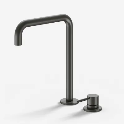 Semplice SHV505 S04 - Kitchen mixer with swivel spout, PVD Matt Gun Metal