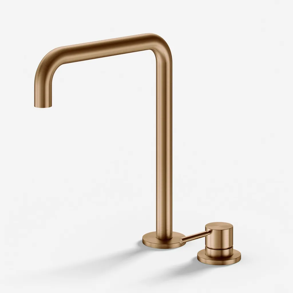 Semplice SHV505 S04 - Kitchen mixer with swivel spout, PVD Brushed Copper
