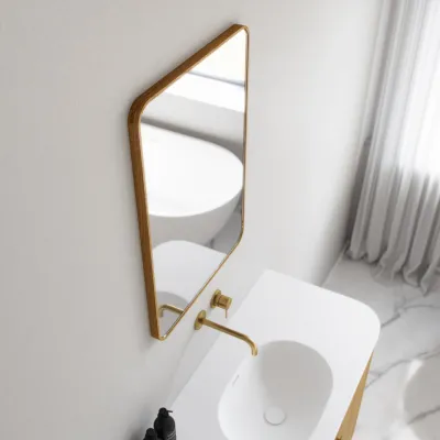 Noorwork NM5070 - 50x70 cm, Carpenter Wooden Frame Mirror in Oiled Oak