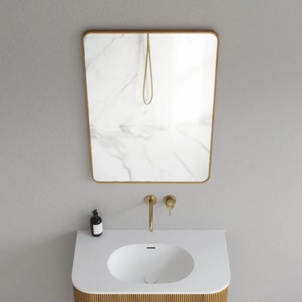 Noorwork NM6080 - 60x80 cm, Carpenter Wooden frame mirror in oiled Oak