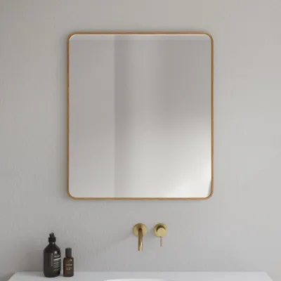 Noorwork NM7080 - 70x80 cm, Carpenter Wooden frame mirror in oiled Oak