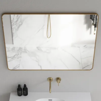 Noorwork NM7010 - 70x100 cm, Carpenter Wooden frame mirror in oiled Oak