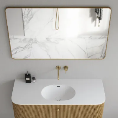 Noorwork NM7012 - 70x120 cm, Carpenter Wooden frame mirror in oiled Oak
