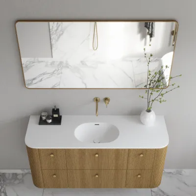 Noorwork NM7014 - 70x140 cm, Carpenter Wooden frame mirror in oiled Oak