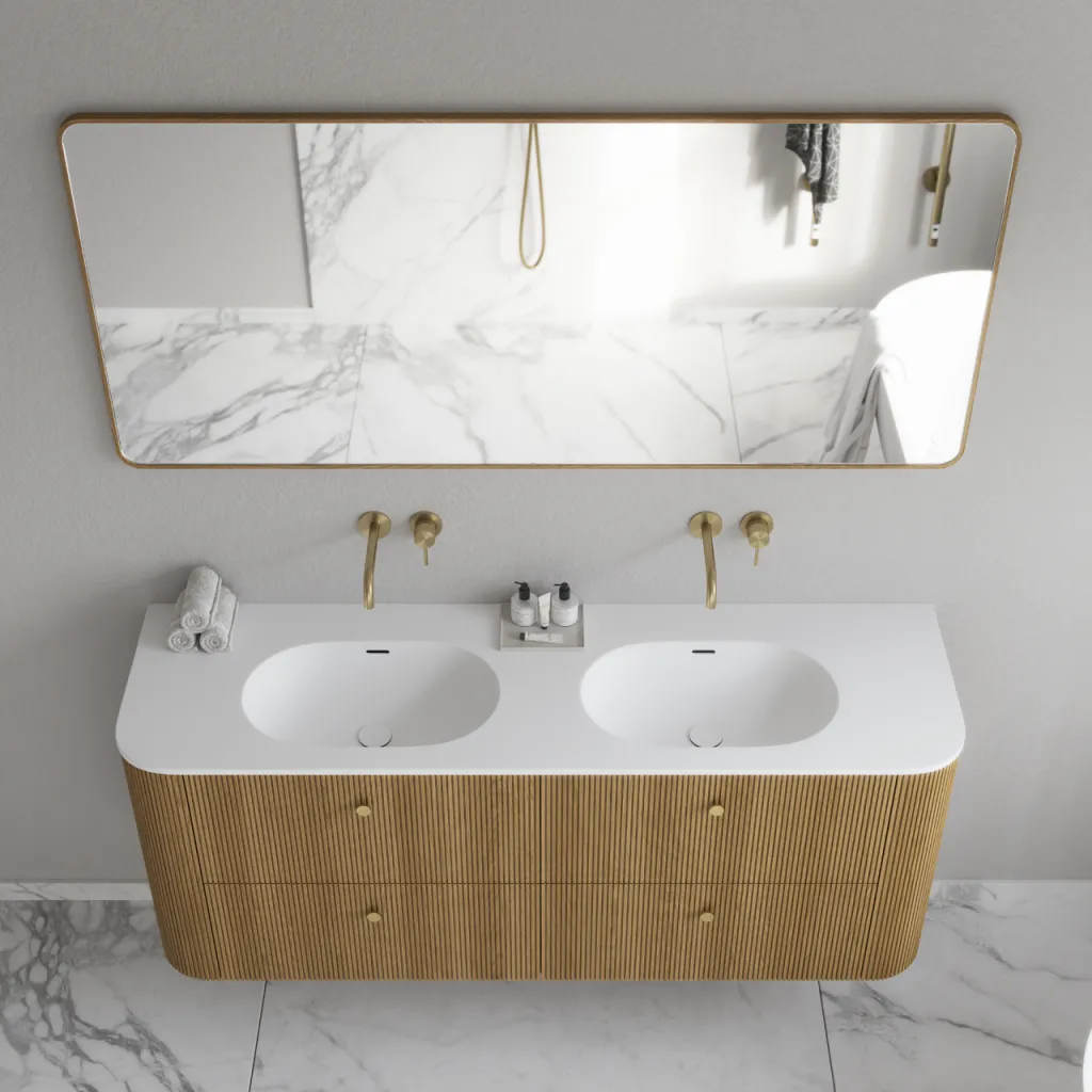 Noorwork NM7016 - 70x160 cm, Carpenter Wooden frame mirror in oiled Oak