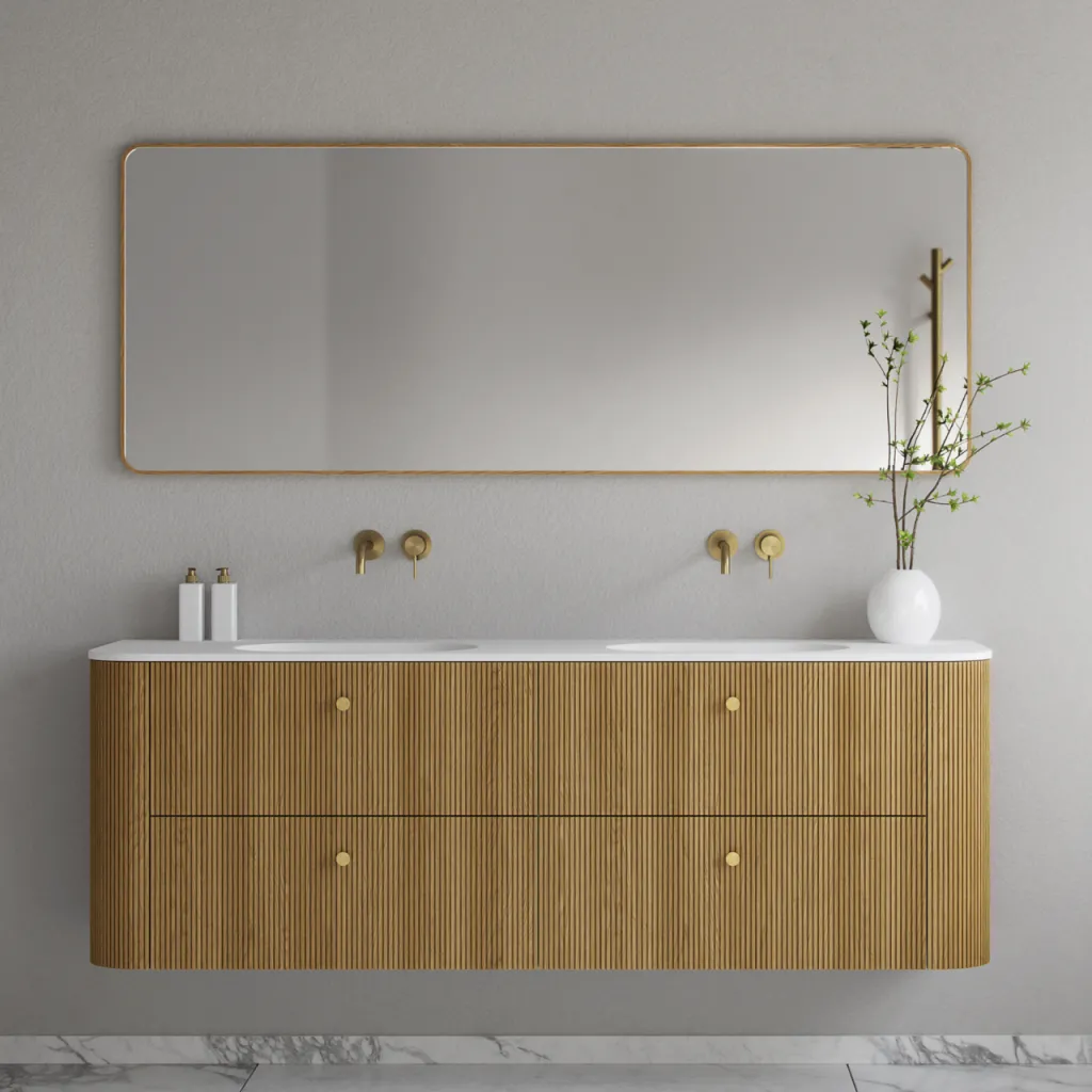 Noorwork NM7018 - 70x180 cm, Carpenter Wooden frame mirror in oiled Oak
