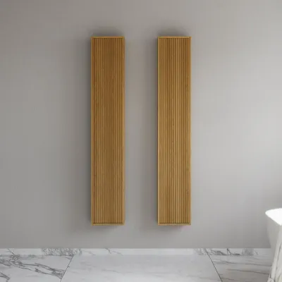 Noorwork NHC3117 - 30x16x170 cm, Carpenter's Tall Cabinet in Natural Oak 