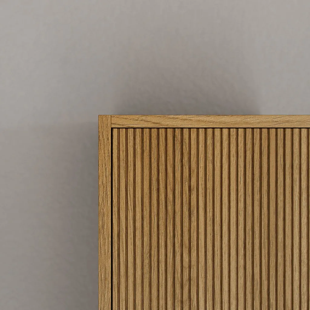 Noorwork NHC3117 - 30x16x170 cm, Carpenter's Tall Cabinet in Natural Oak 