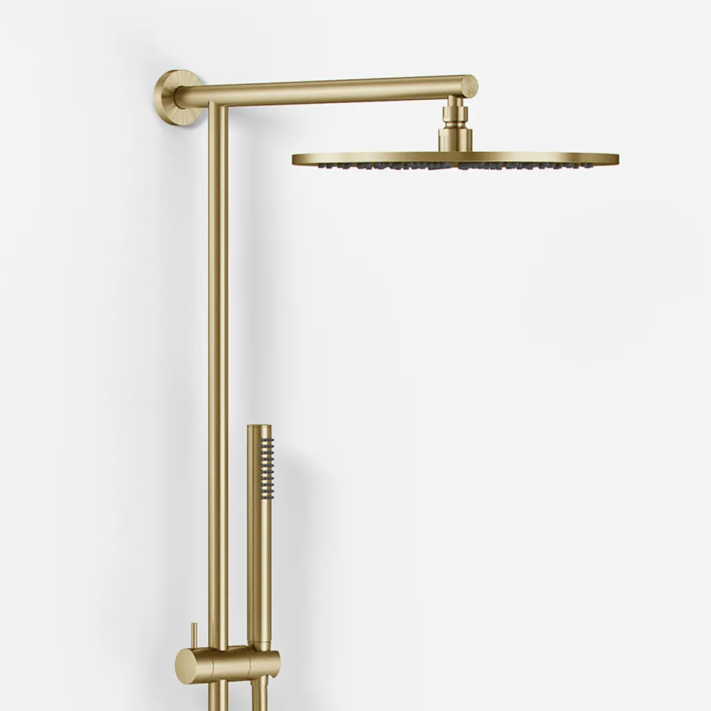 Semplice SRL10 S03 - SmartTerm, Rain DeLuxe Ø30 cm., PVD Brushed Brass