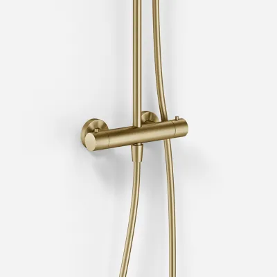 Semplice SRL10 S03 - SmartTerm, Rain DeLuxe Ø30 cm., PVD Brushed Brass
