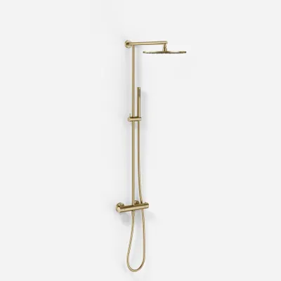 Semplice SRL10 S03 - SmartTerm, Rain DeLuxe Ø30 cm., PVD Brushed Brass