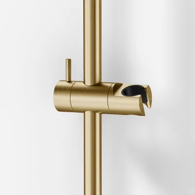 Semplice SSB570 S01 - Shower Rail Set, PVD Brushed Brass