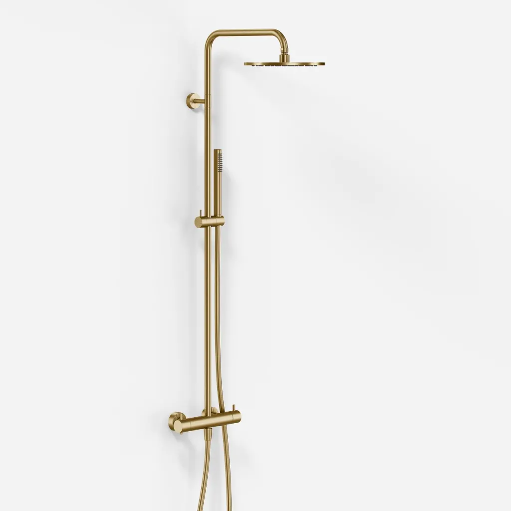 Semplice Rain DeLuxe SRL02 - SmartTerm Ø25 EasyClean, PVD Brushed Brass