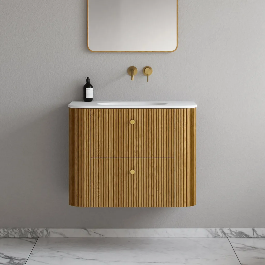Noorwork 80 - Cabinetry in Natural Oak including Matt white Corian® sink top