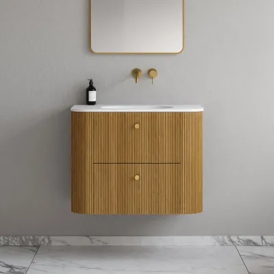 Noorwork 80 - Cabinetry in Natural Oak including Matt white Corian® sink top