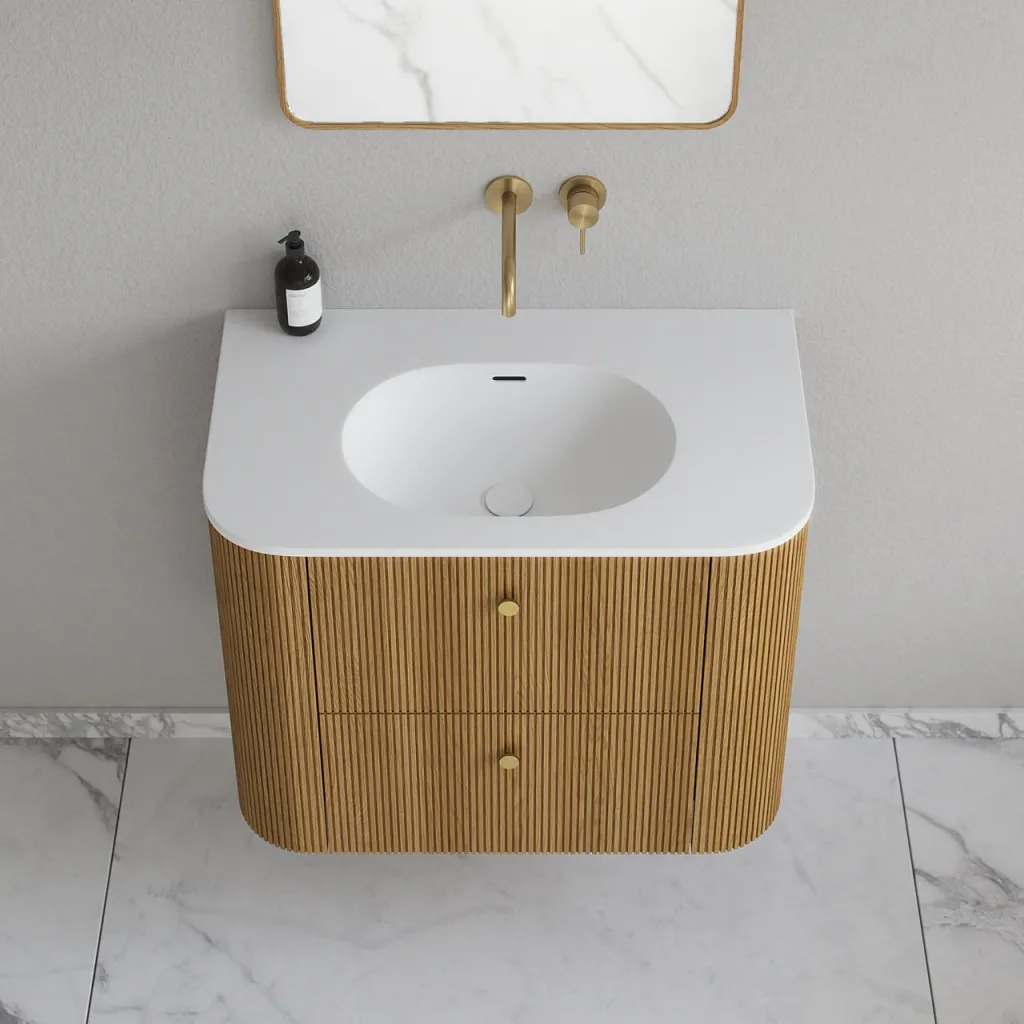 Noorwork 80 - Cabinetry in Natural Oak including Matt white Corian® sink top