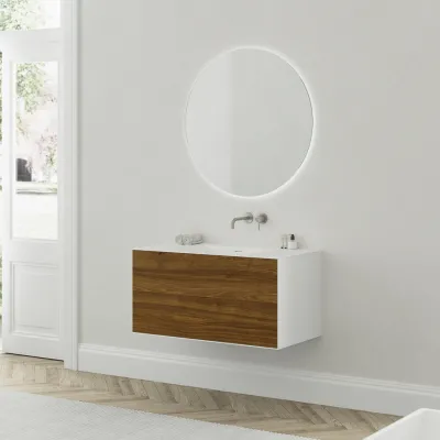 Copenhagen Chic 100 - MKII, Glacier White Corian® w/American Walnut