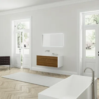 Copenhagen Chic 120L - MKII, Glacier White Corian® w/American Walnut