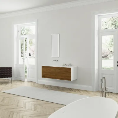 Copenhagen Chic 140L - MKII, Glacier White Corian® w/American Walnut