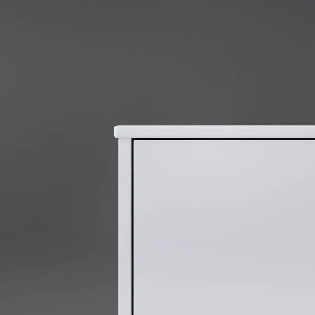 Copenhagen Chic 160 - MKII, Cabinet, 6 drawers, sink & body in Glacier White Corian® and fronts in Matt white