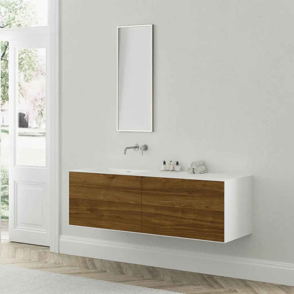 Copenhagen Chic 160L - MKII, Glacier White Corian® w/American Walnut