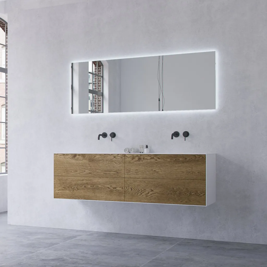 Copenhagen Chic 160D - Bathroom furniture, MKII, Raw Wild Oak
