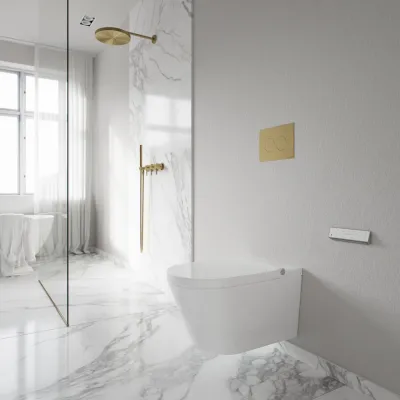 Aqualux PAX2-S Duschtoilet - LuxDusch Bidet function & Soft-Close Seat w/heating Vortex flush White