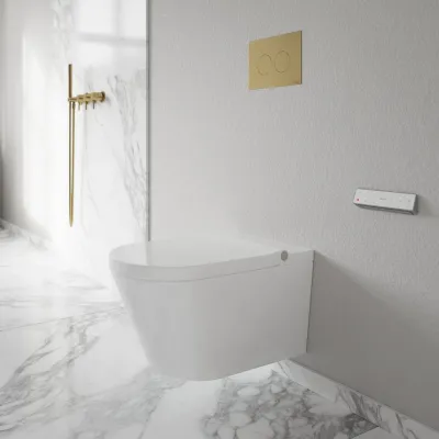 Aqualux PAX2-S Duschtoilet - LuxDusch Bidet function & Soft-Close Seat w/heating Vortex flush White