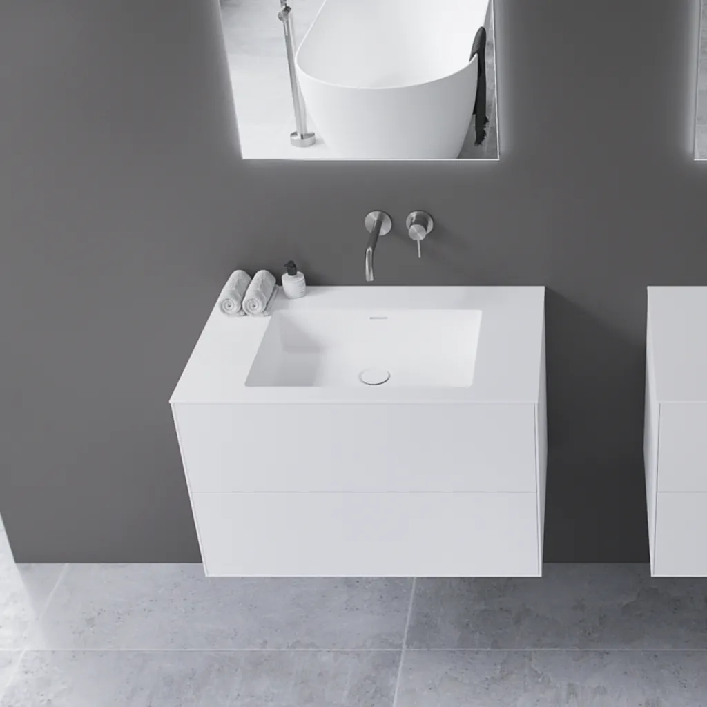 Copenhagen Chic 80 - MKII Bathroom furniture, Corian®, Mathvid