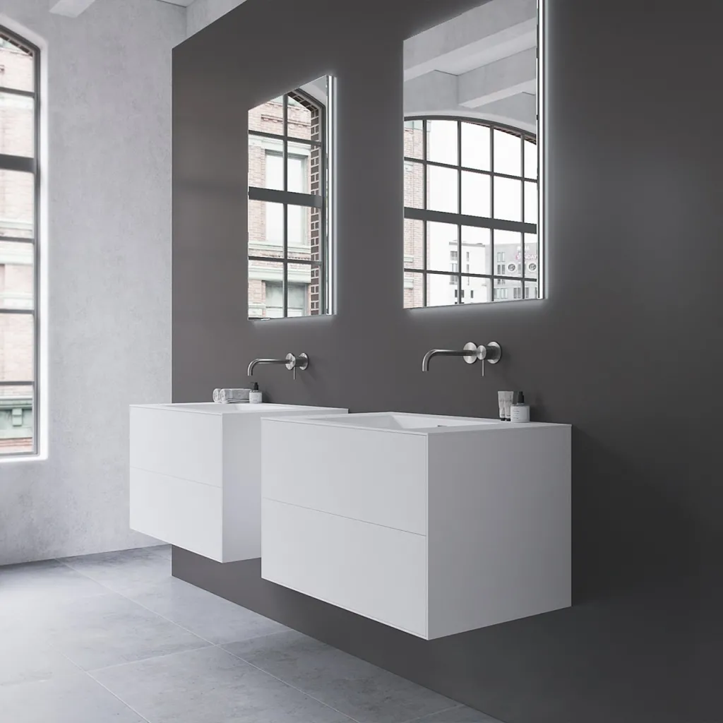 Copenhagen Chic 80 - MKII Bathroom furniture, Corian®, Mathvid
