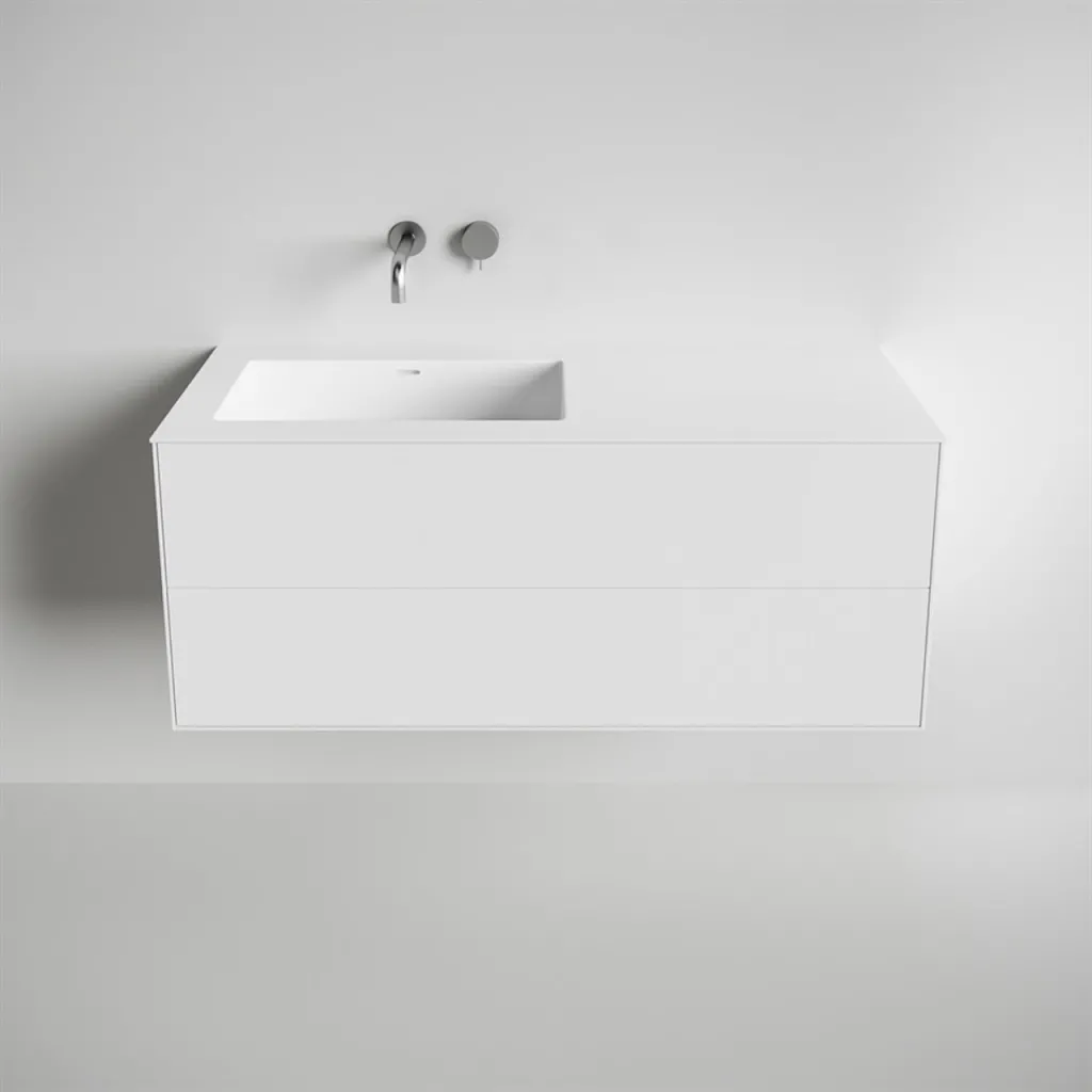 Copenhagen Chic II 120L - MKII - Bathroom furniture, Corian®, Mathvid